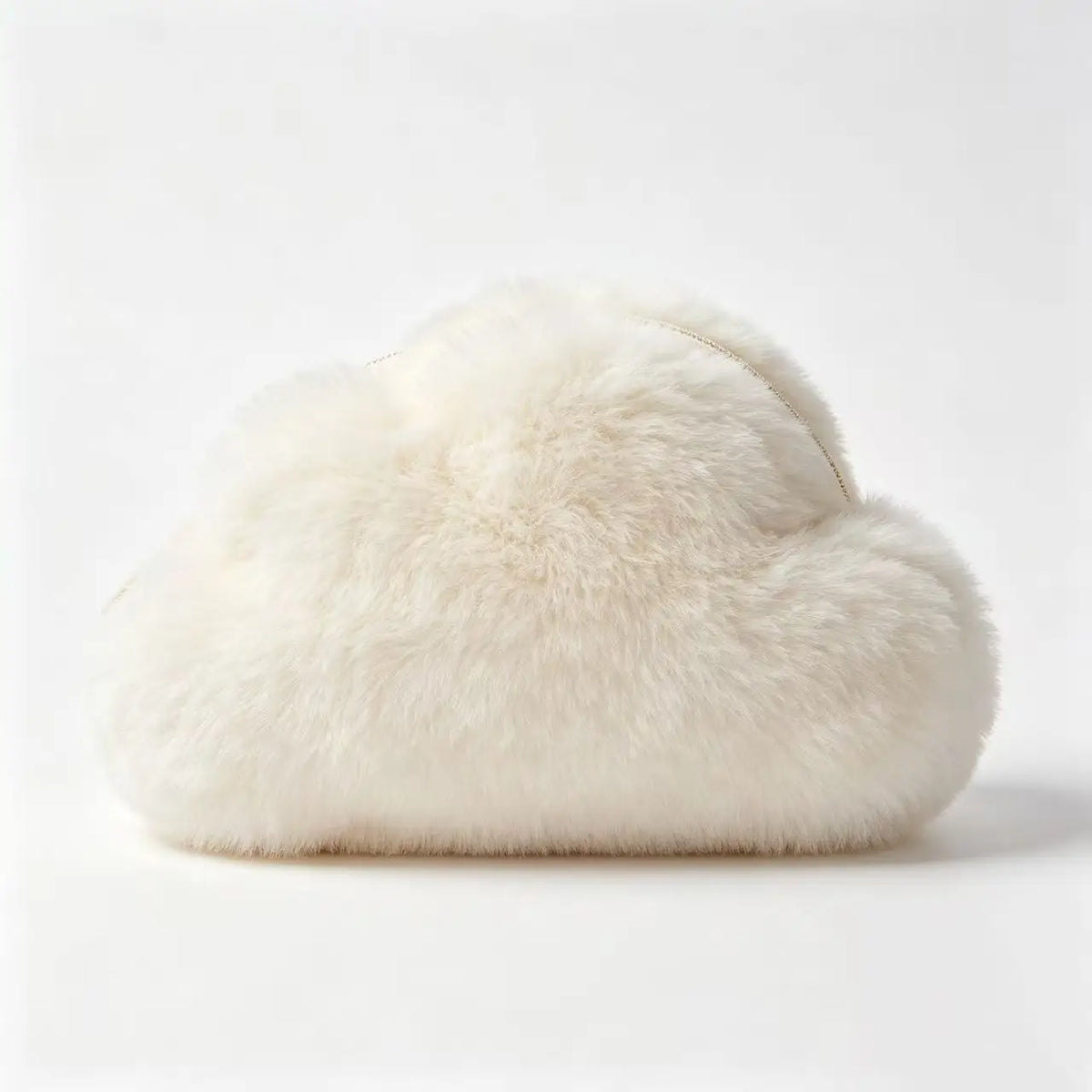 Cute Cloud-Shaped Plush Makeup Bag, Soft Plush Cosmetic Storage Bag, Travel Beauty Zipper Storage Bag