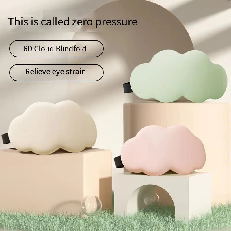 6D Cloud Eye Mask Sleep Blackout Breathable Three-Dimensional Eye Mask Men and Women Nap Exquisite Sleep Special Eye Masks