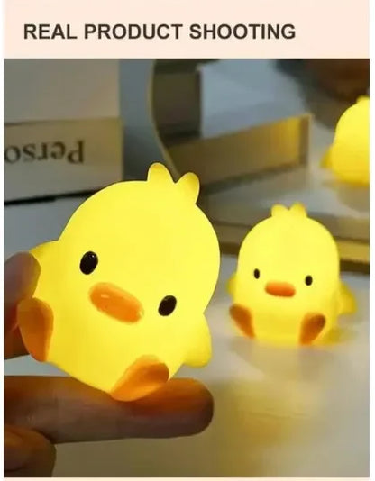 Duck Night Light Bedroom Decoration Cute Cartoon Animal Night Light Christmas Gifts for Kids Room Bedside Sleeping Lamp