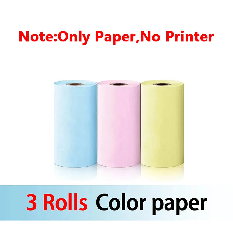 58Mm Mini Portable Thermal Printer Wireless Bluetooth Mobile Pocket Photo Printer Memo Wrong Question HD Printing with USB Cable