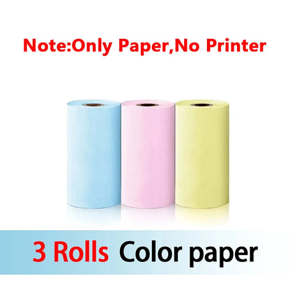 58Mm Mini Portable Thermal Printer Wireless Bluetooth Mobile Pocket Photo Printer Memo Wrong Question HD Printing with USB Cable