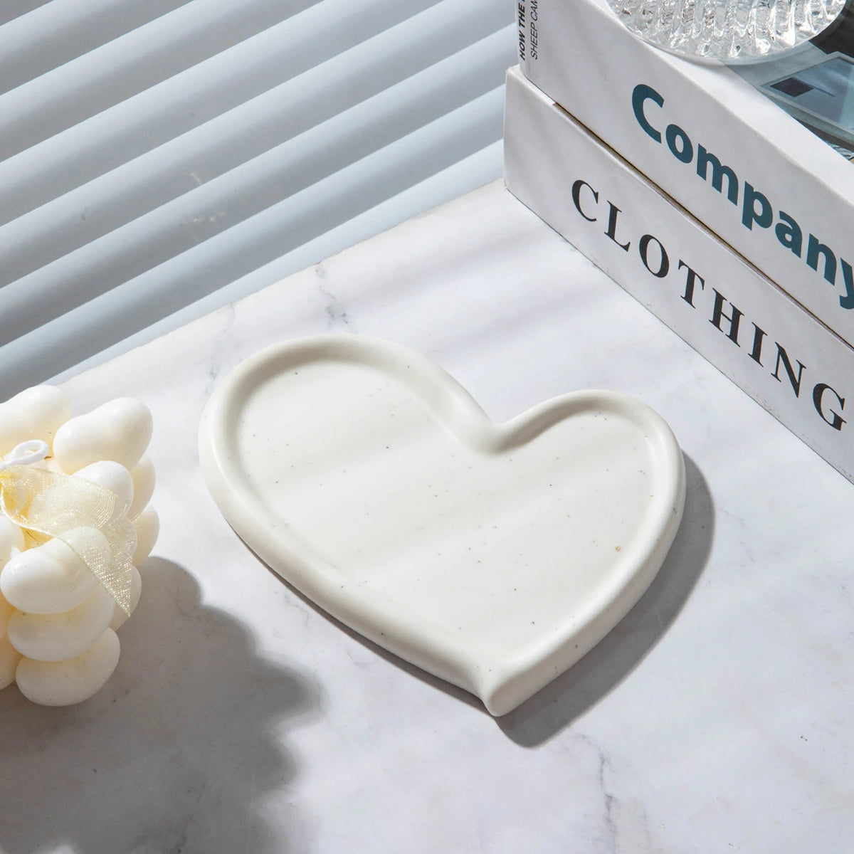 1PC Lrregular Small Size Tray Ceramic Jewelry Display Stand Desktop Ring Necklace Earring Organizer Storage Ornament